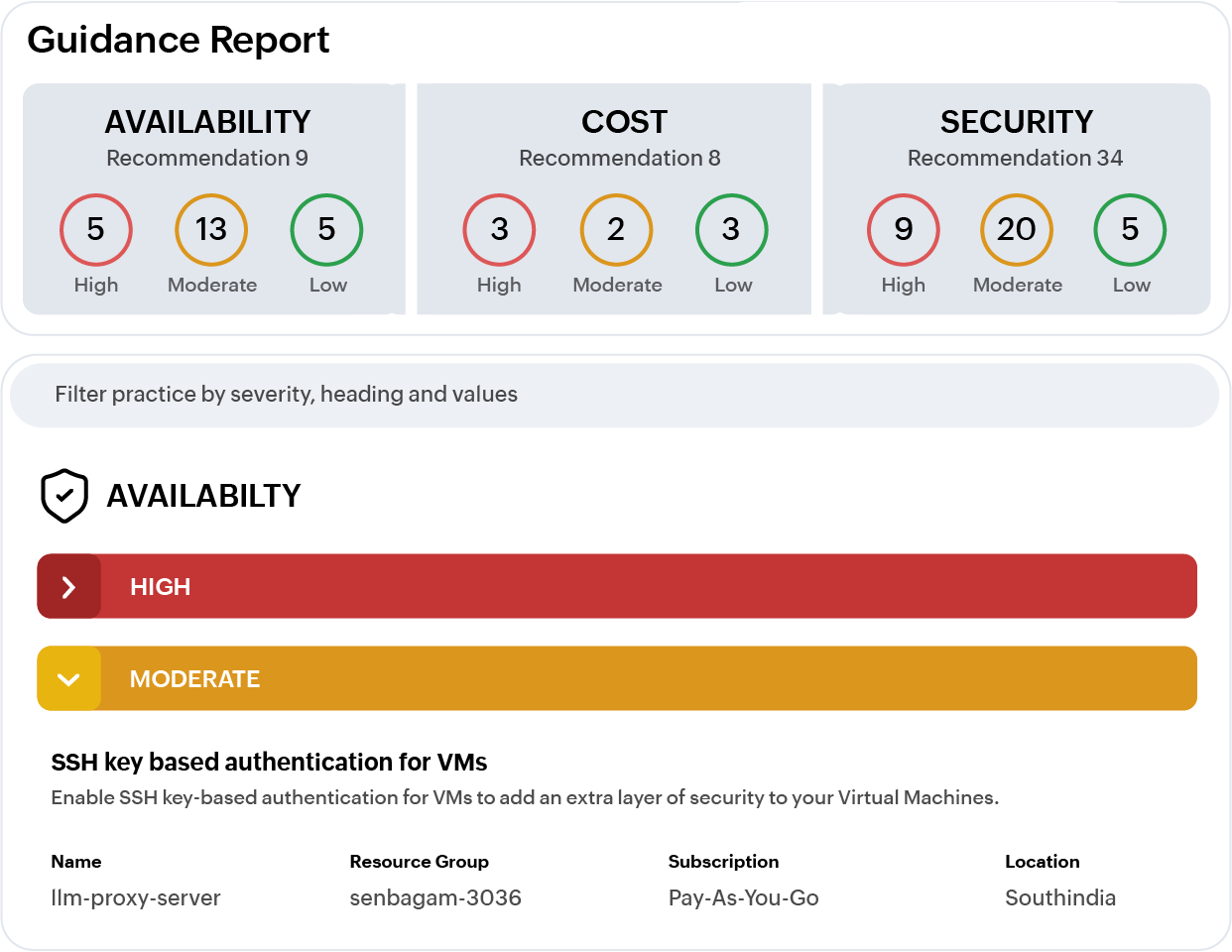 Security and performance correlation in Azure