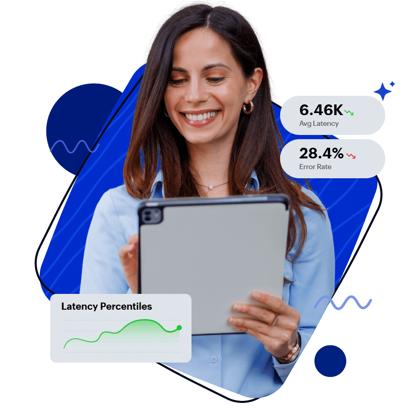 LLM observability dashboard showing latency, token usage, and cost per model