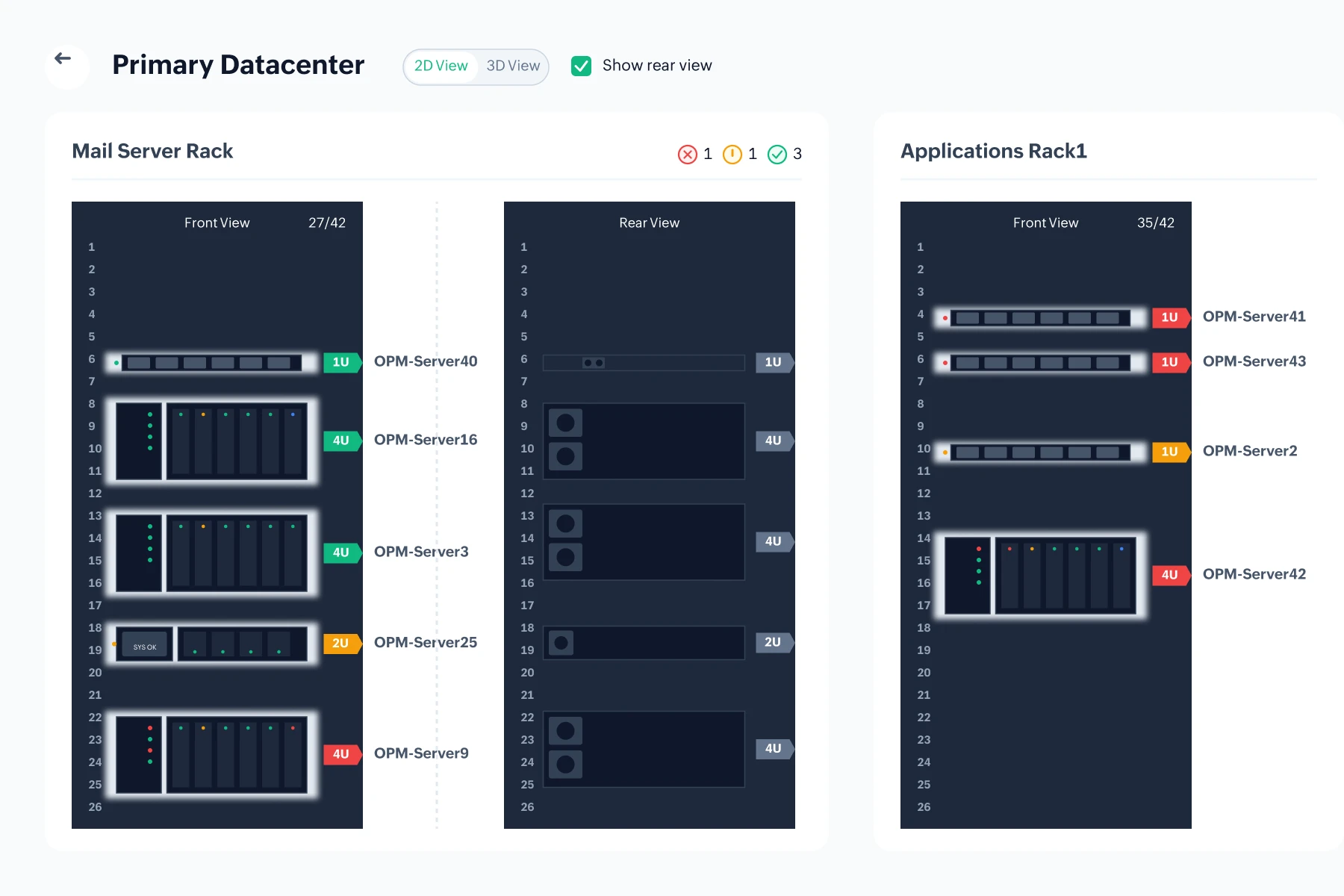 Visualize your data center components, in real time