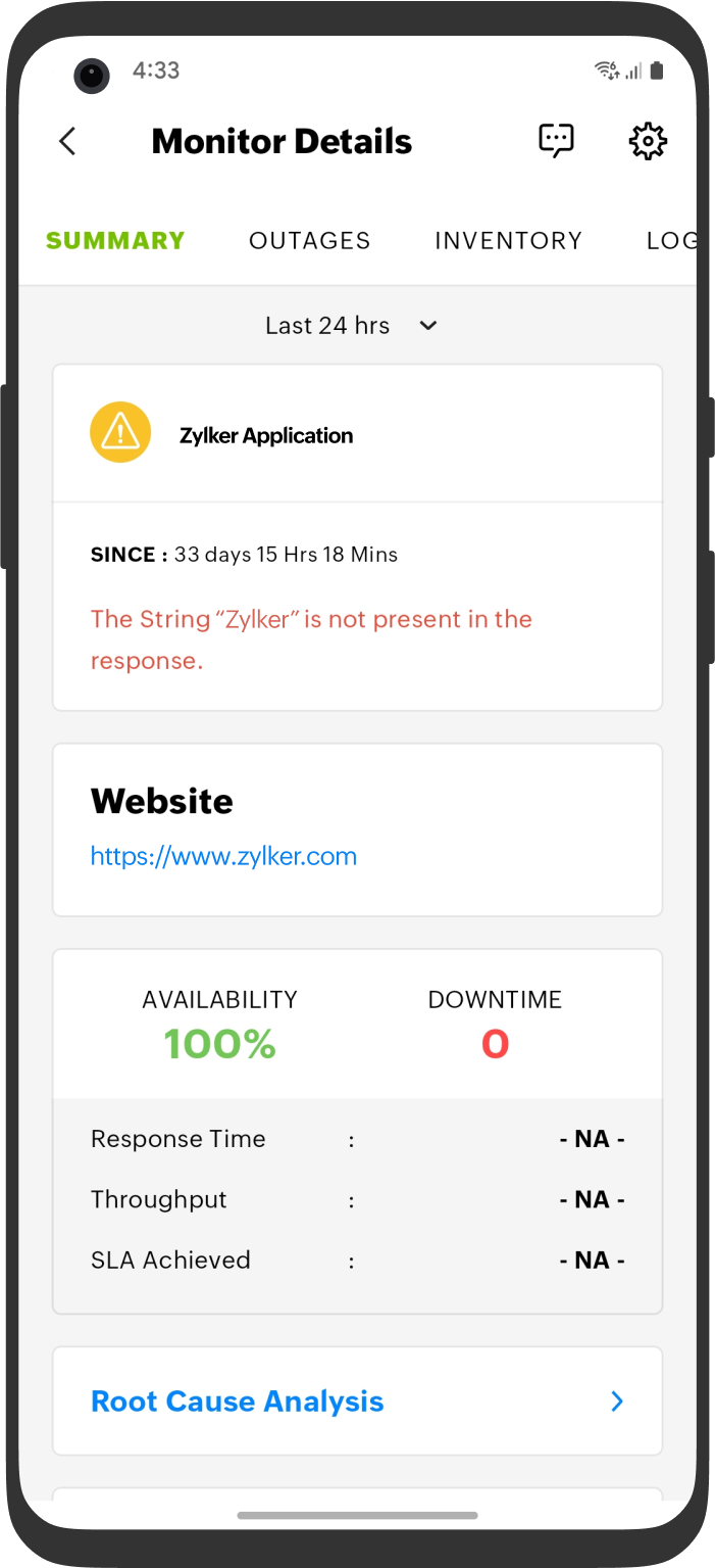 Android monitors details Android monitors details