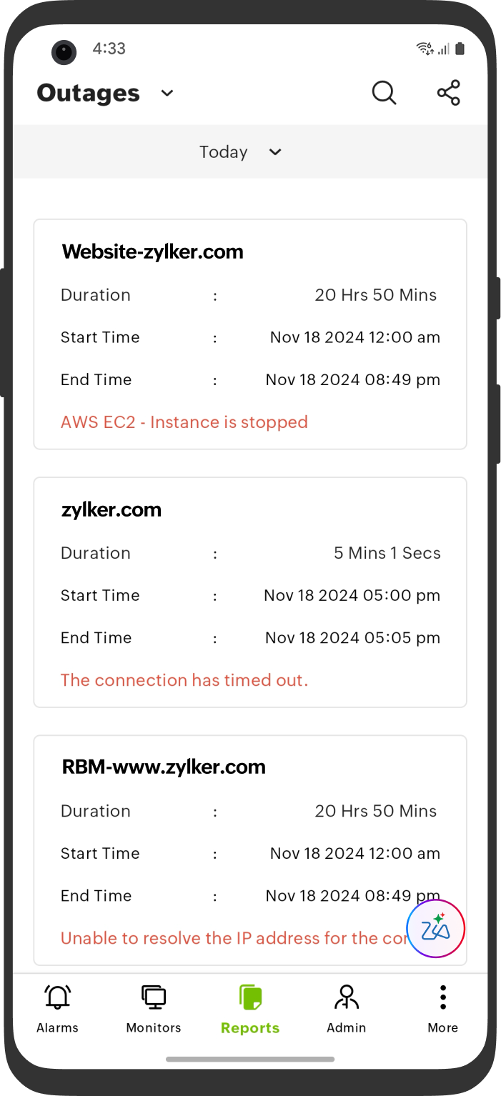 Outages Outages