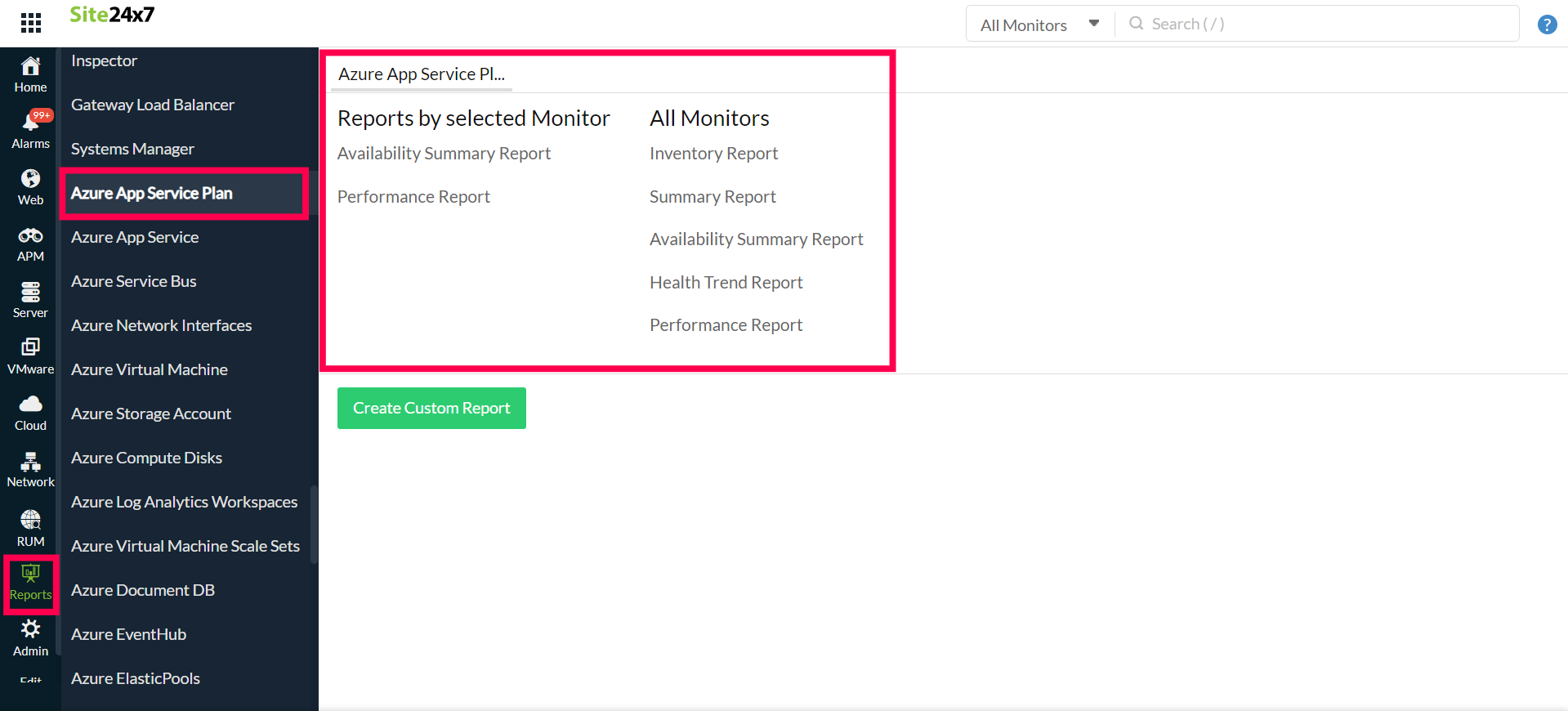 app-service-plan-reports App Service Plan Reports
