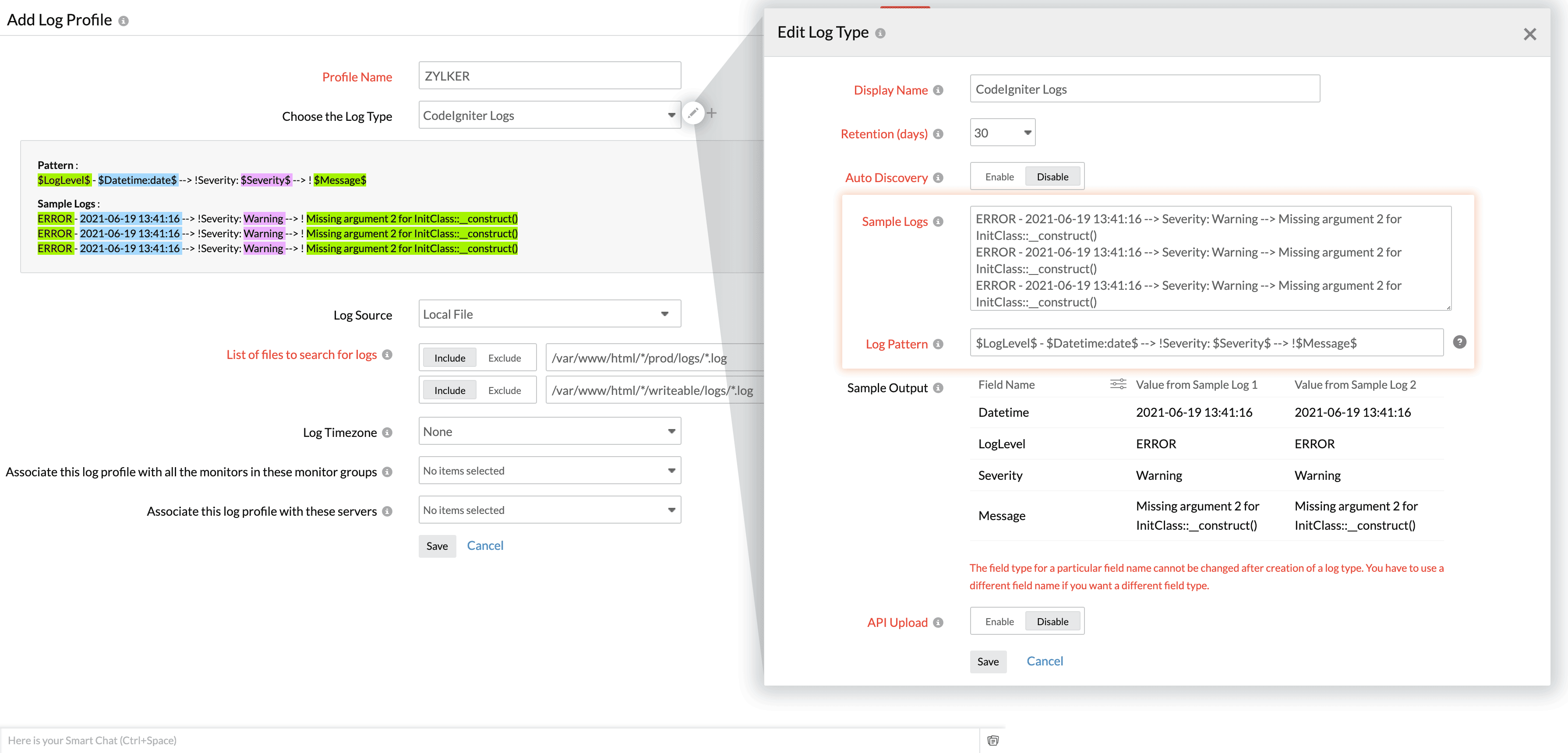 applogs-codeigniter
