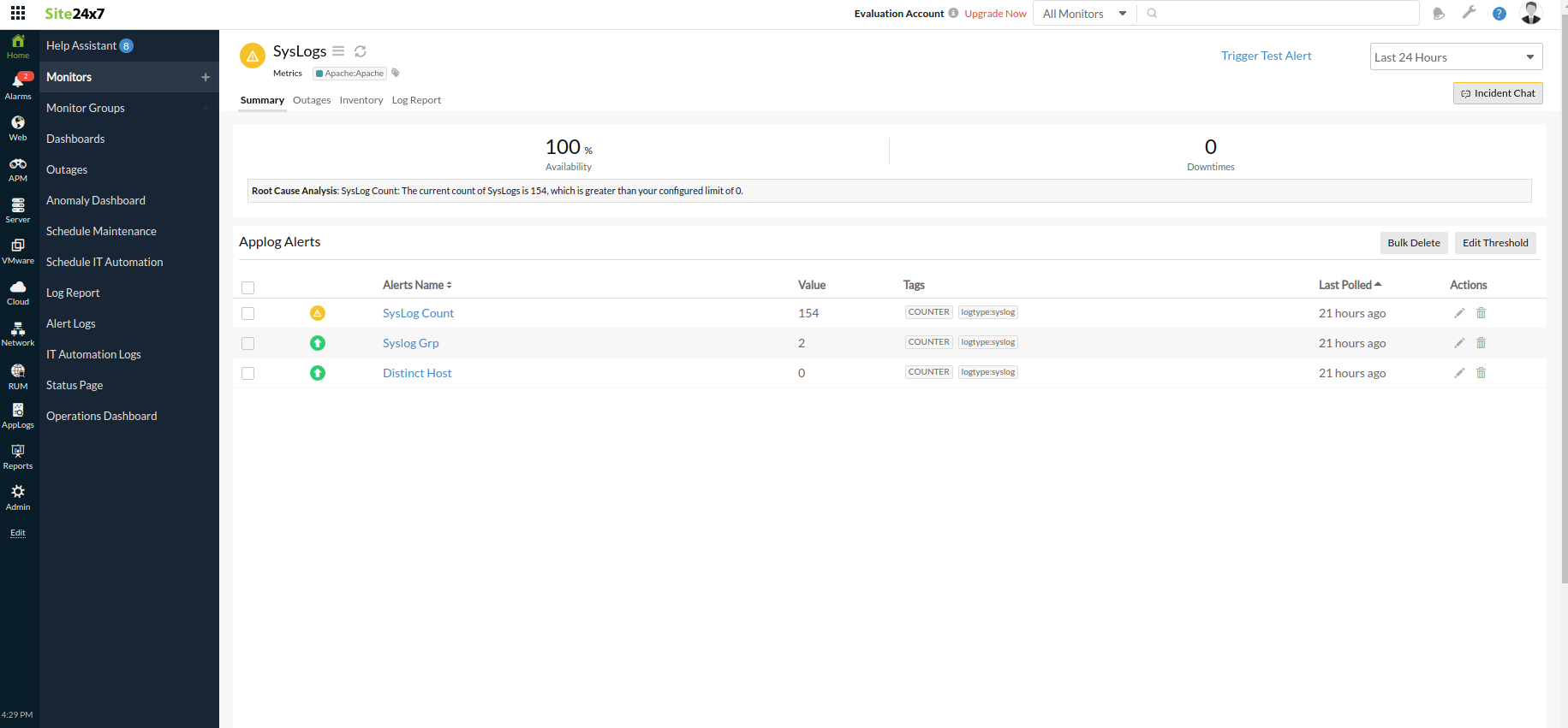 applogs-monitor AppLogs monitor