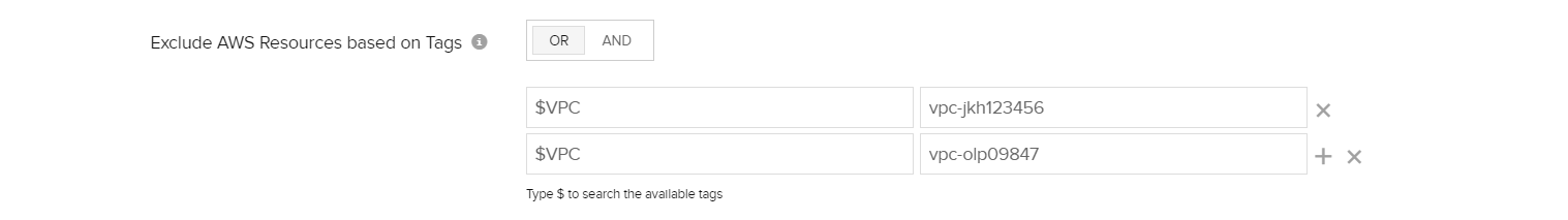 System Generated Tags–VPC ID Exclude AWS resource based on VPC ID