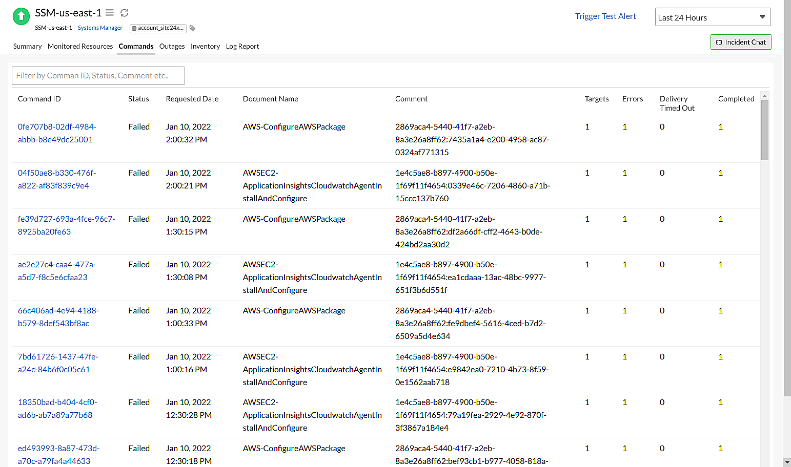 aws-ssm-commands AWS Systems Manager integration-Commands