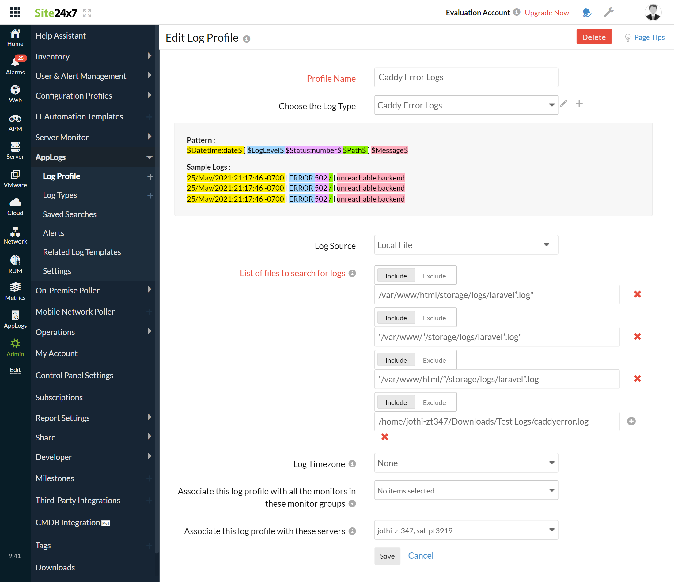 caddy-error-logs-profile caddy-error-logs-profile
