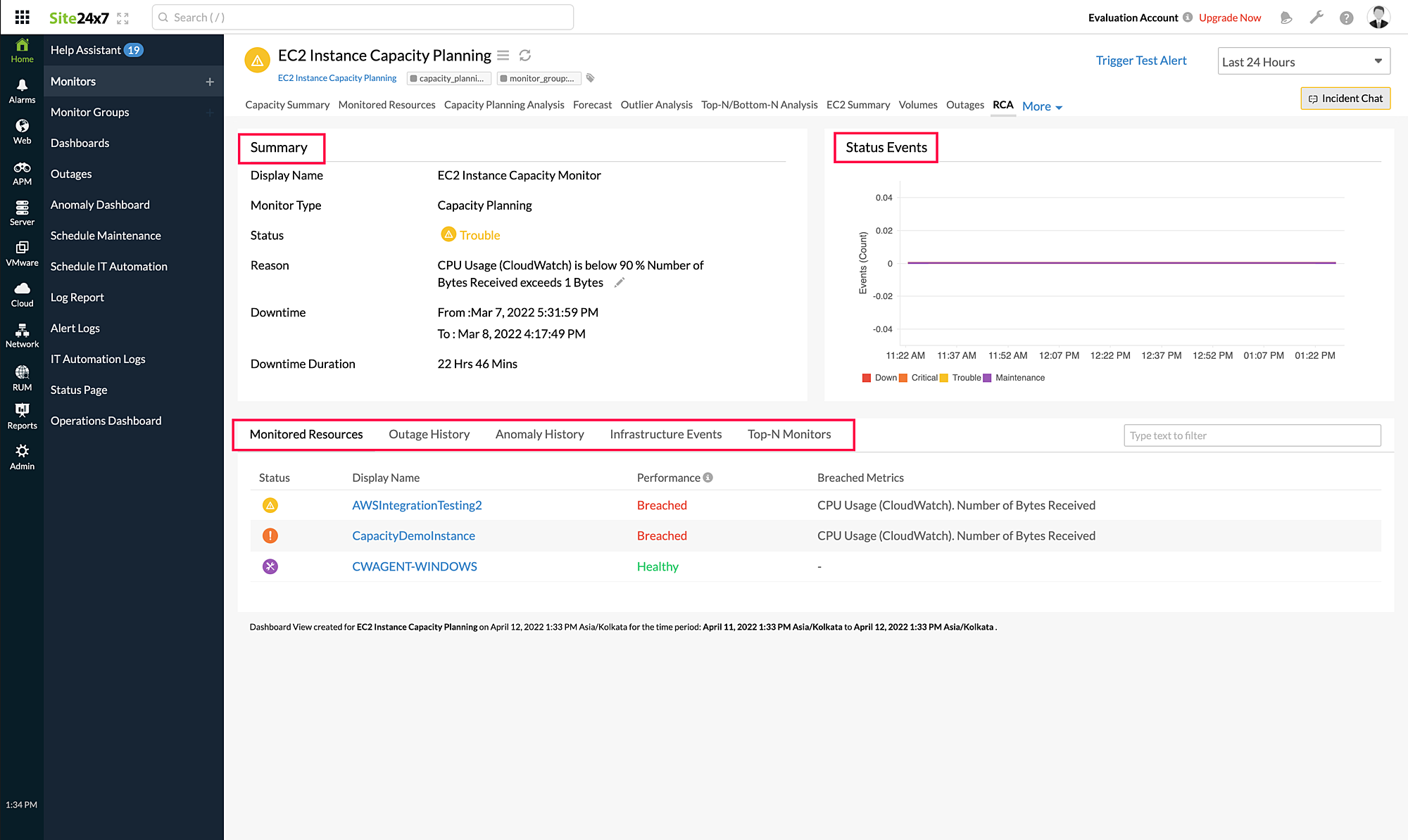 capacity-planning-rca capacity planning rca