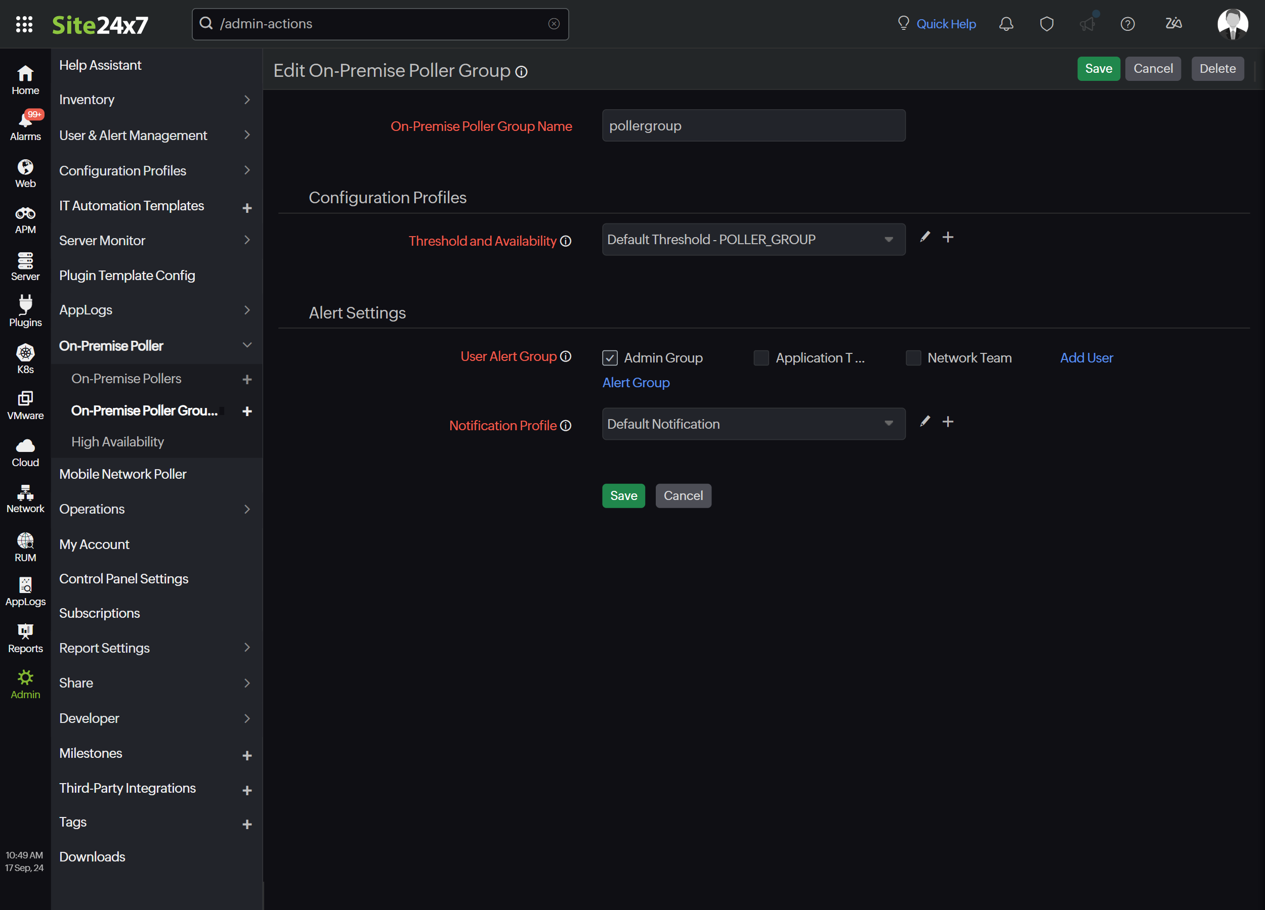 edit-on-premise-poller-group Edit On-Premise Poller Group
