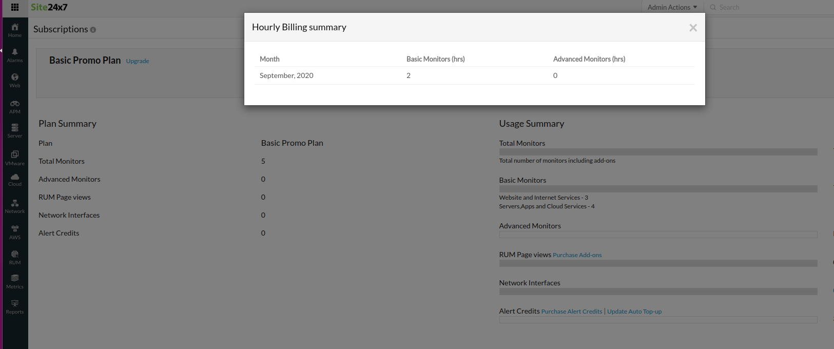 hourly-billing-summary