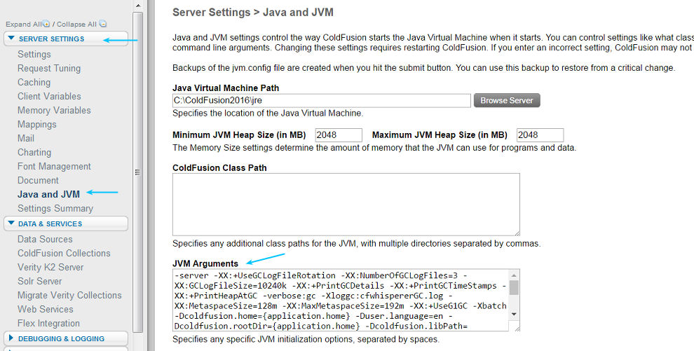 java-coldfusion Install APM insight Java agent in ColdFusion