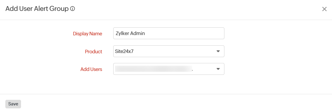MSP User alert group