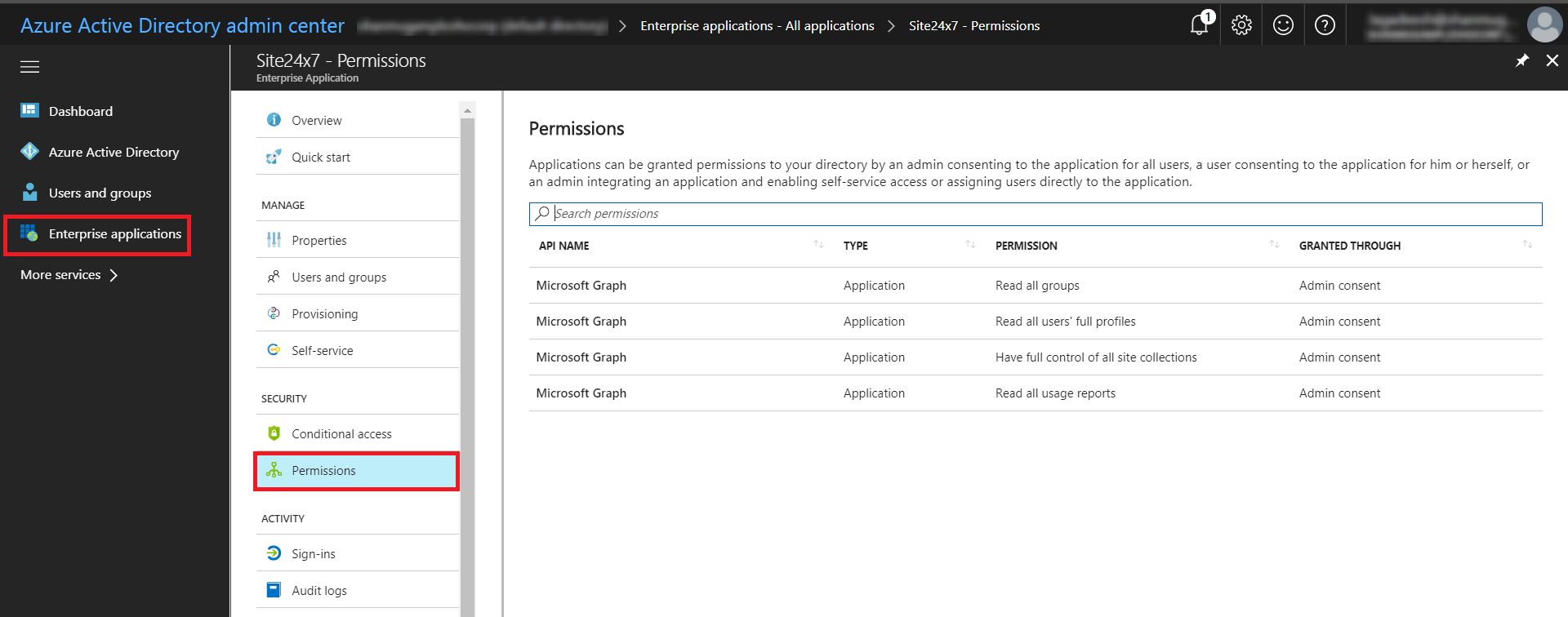 Permissions Required to Authenticate OpManager Nexus