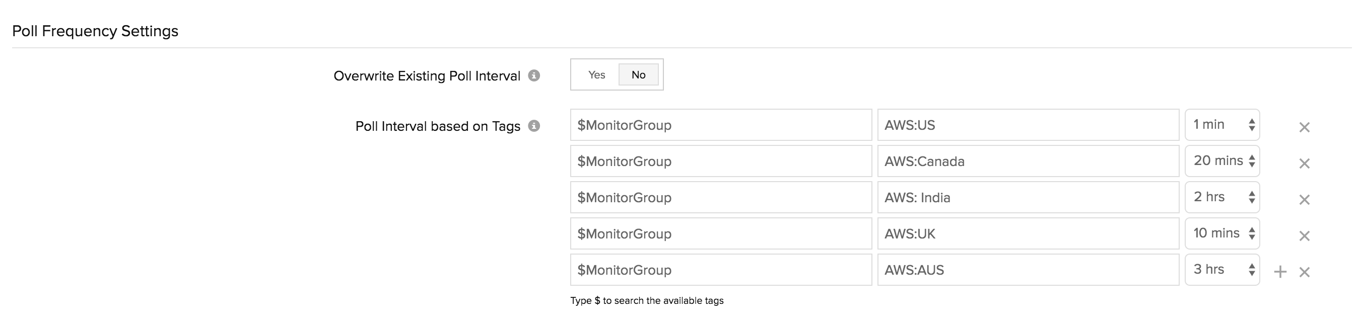 poll-freq-using-monitor-groups View and set the poll frequency in monitor groups