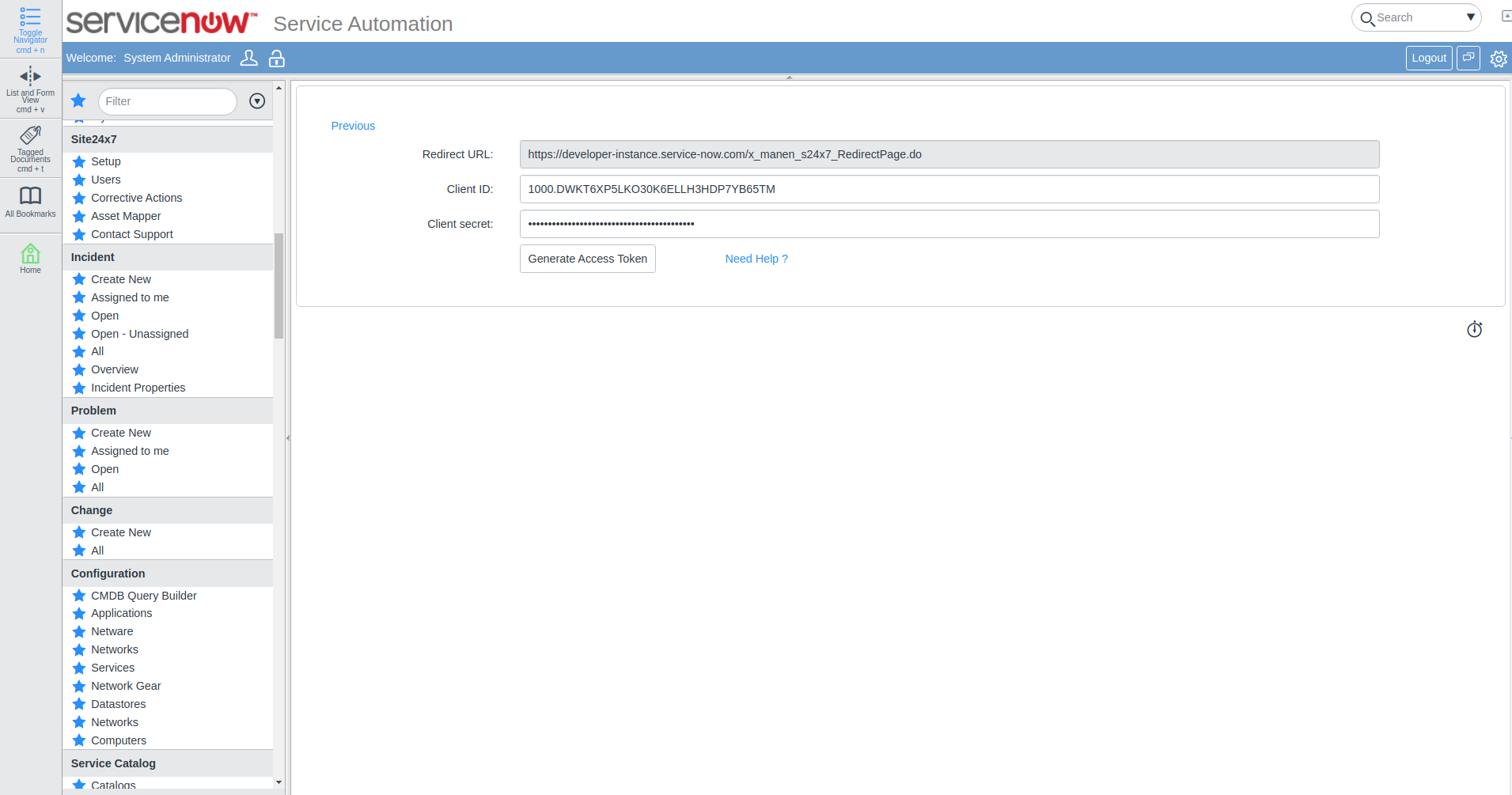 servicenow-access ServiceNow Access page