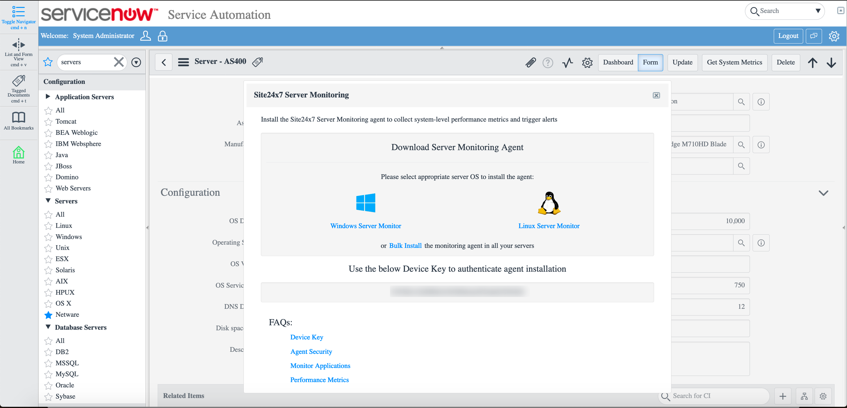 servicenow-server-agent-page ServiceNow Server Agent