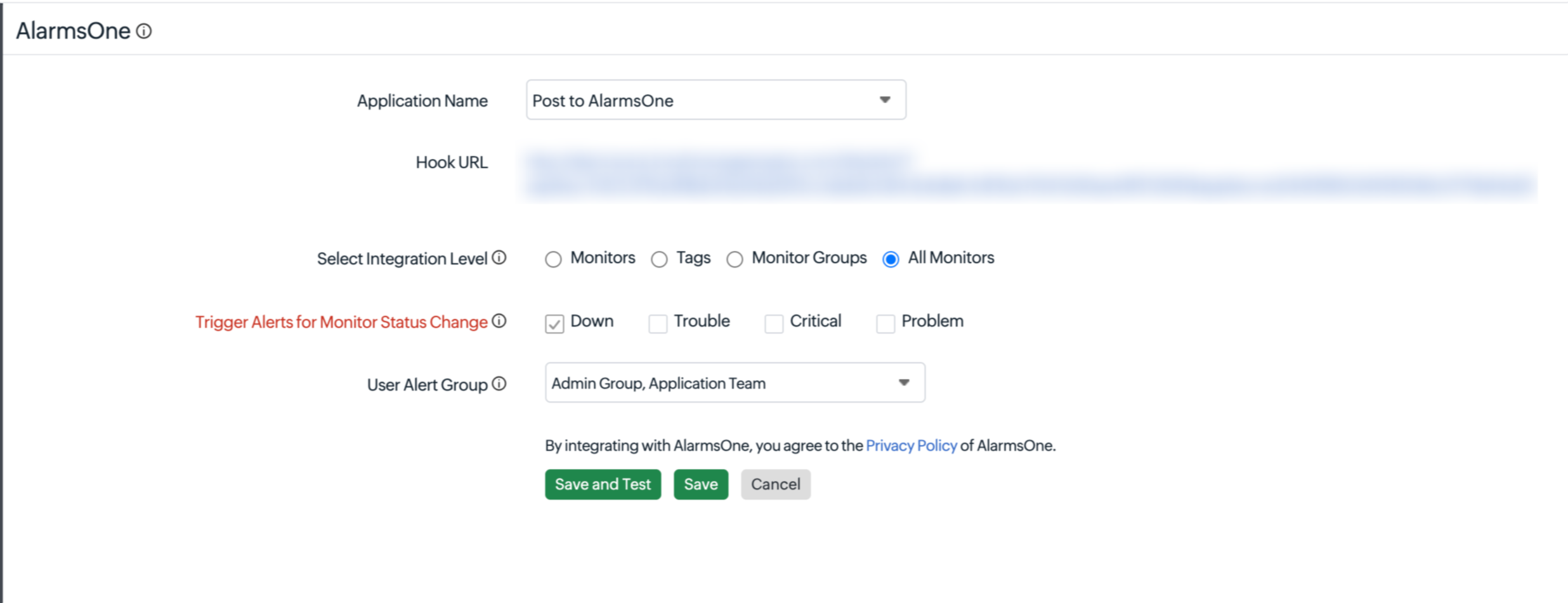 site24x7-alarmsone OpManager Nexus-Alarmsone integration