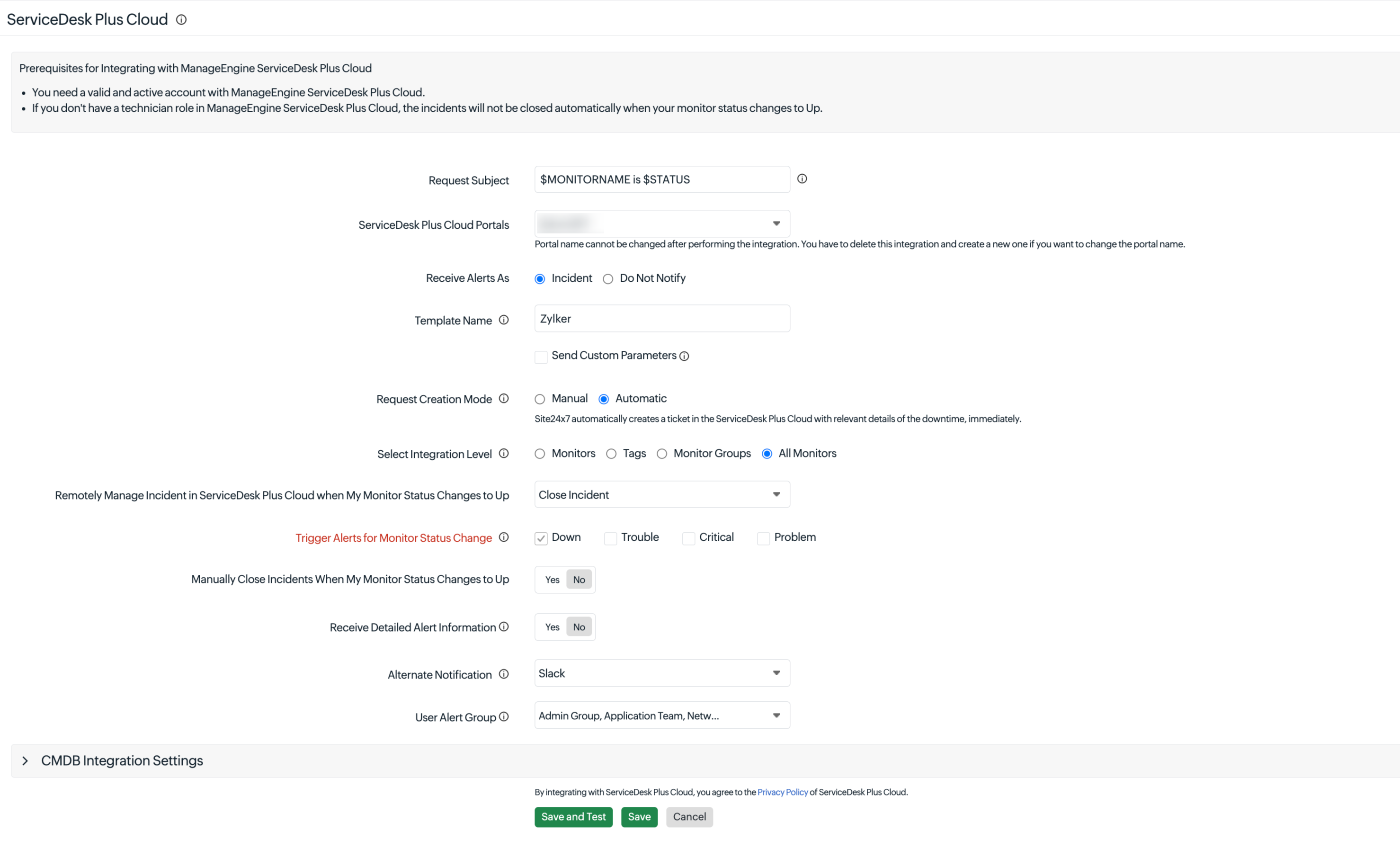 SDP Cloud Integration Procedure SDP Cloud Integration Procedure