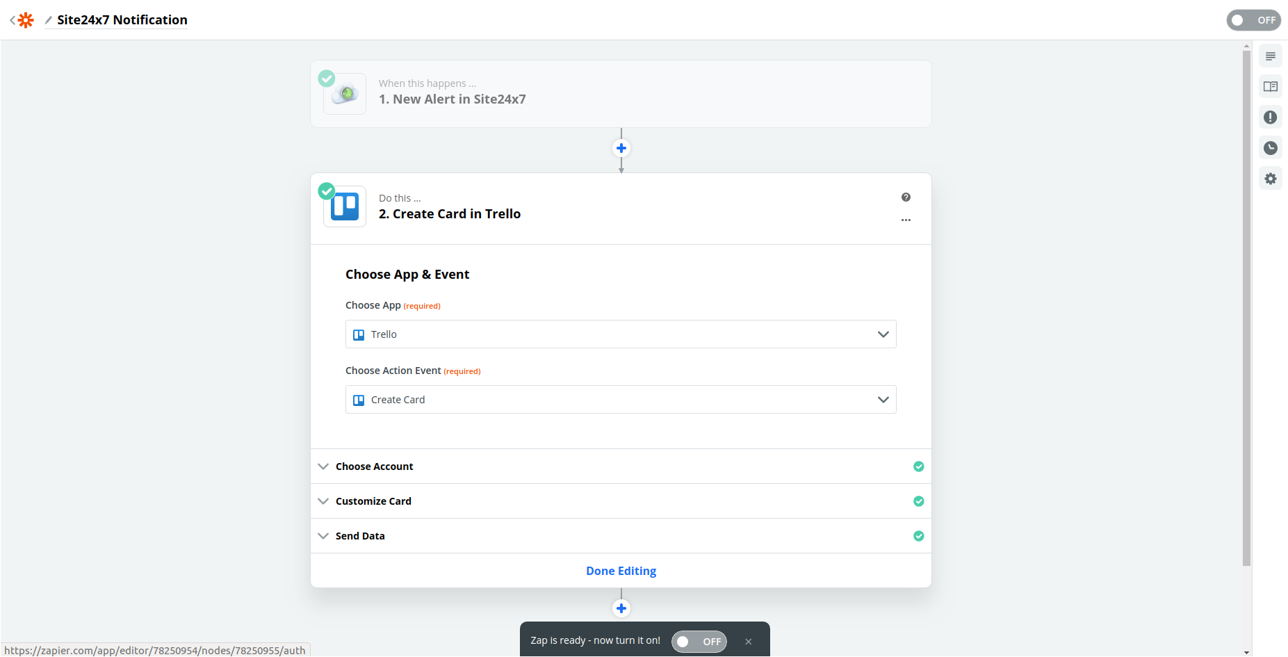 zapier-zap-ready