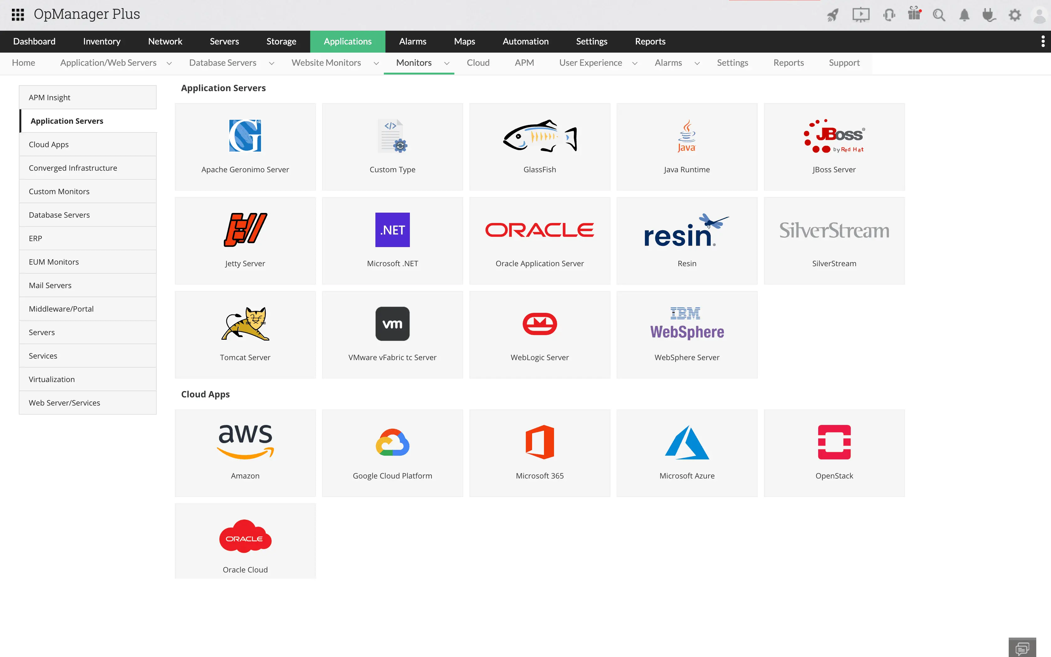 Correlating Server Health with Application Performance - ManageEngine OpManager Plus