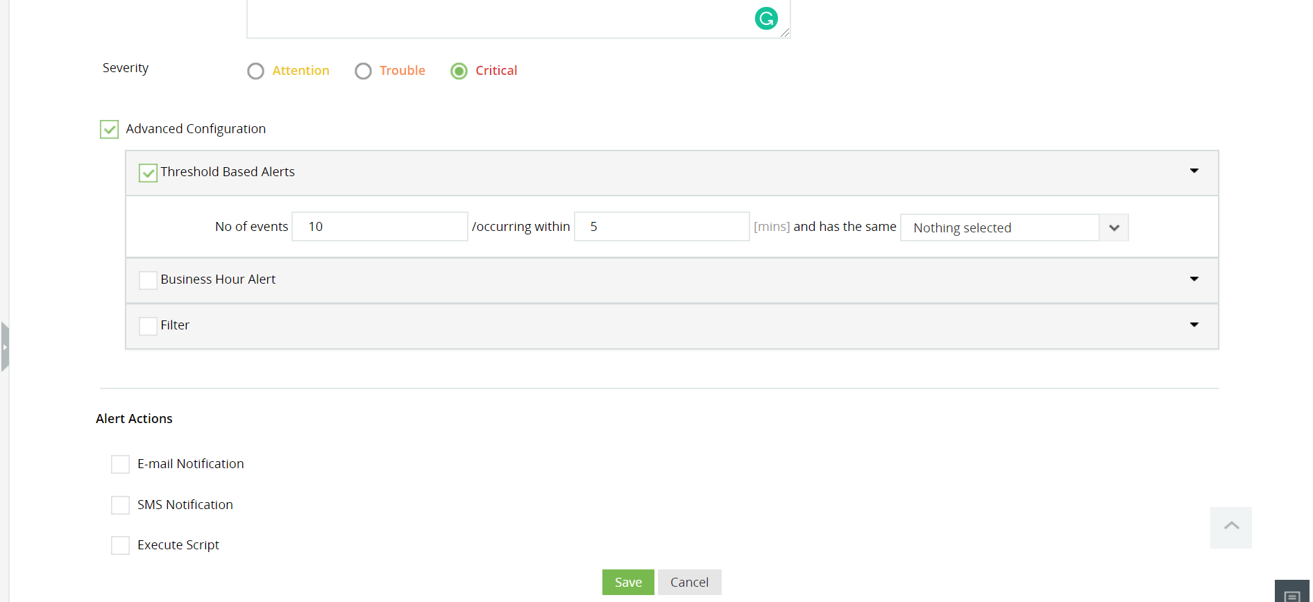 Monitoraggio delle modifiche a file/cartelle
