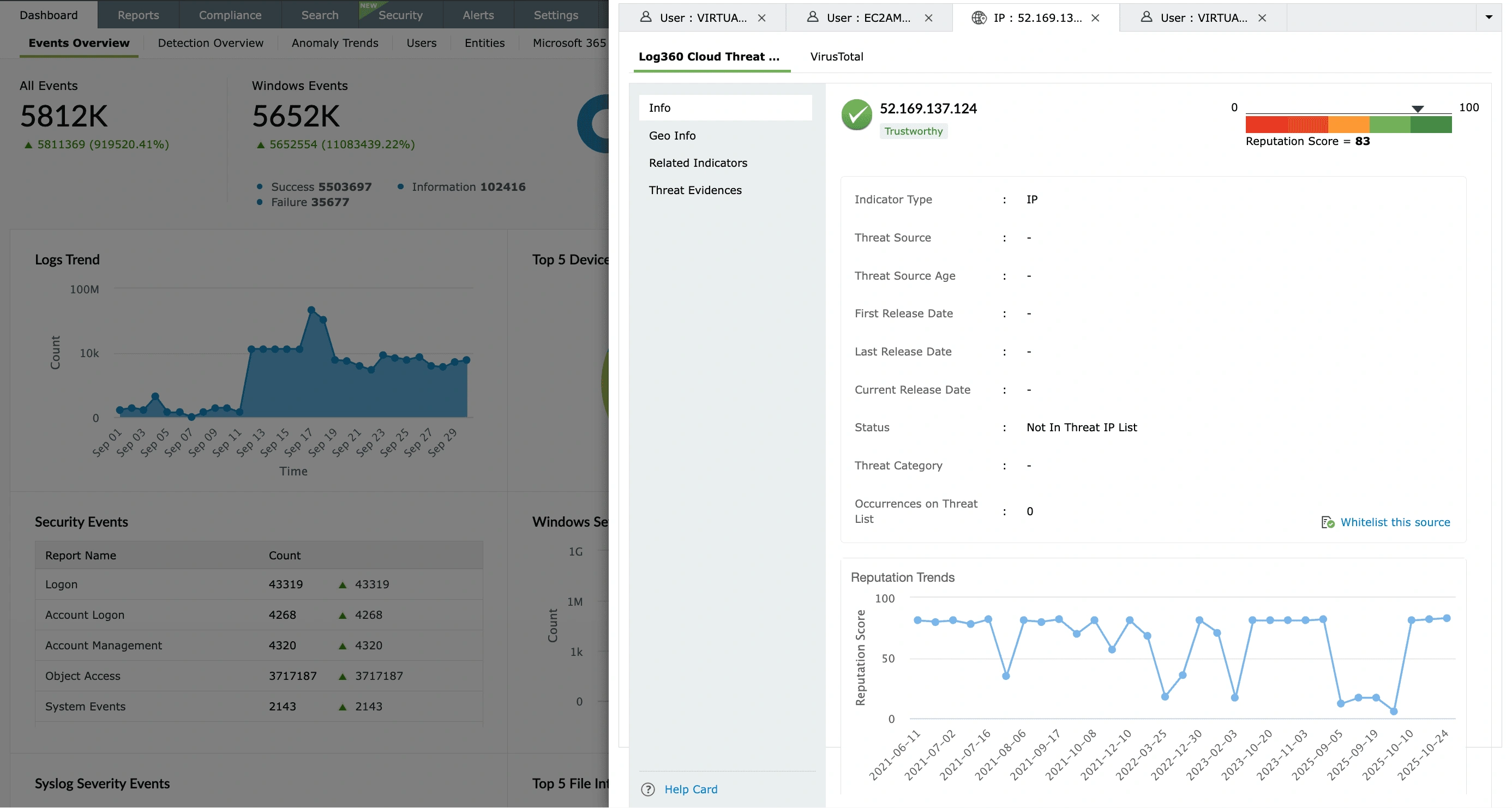 Analizzatore EventLog - Workbench per l'analisi delle minacce