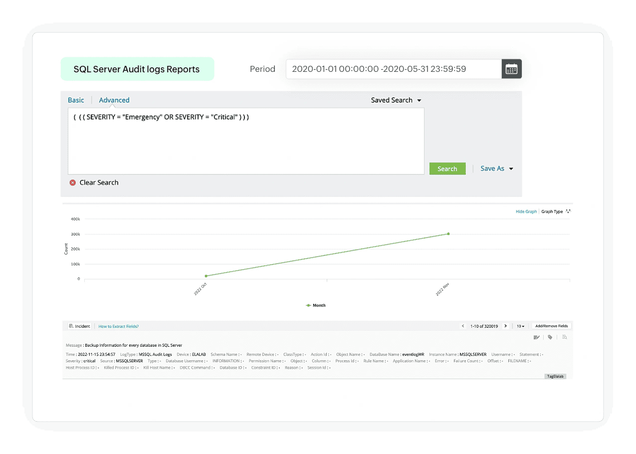 Abilitazione della correlazione robusta e della ricerca nei log di SQL Server