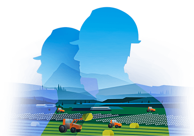 Banner di produzione per la trasformazione digitale