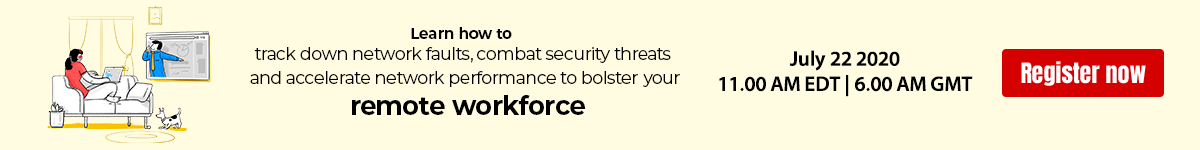 Network Threats While Working Remotely | Webinar | ManageEngine