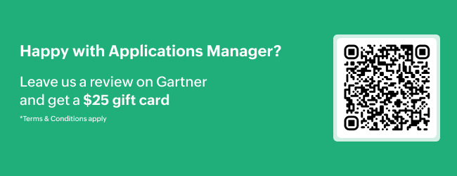 Leave us a review on Gartner and get a $25 gift card