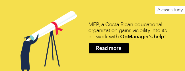 Costa Rican educational organization improves health, performance, and visibility of its IT infrastructure