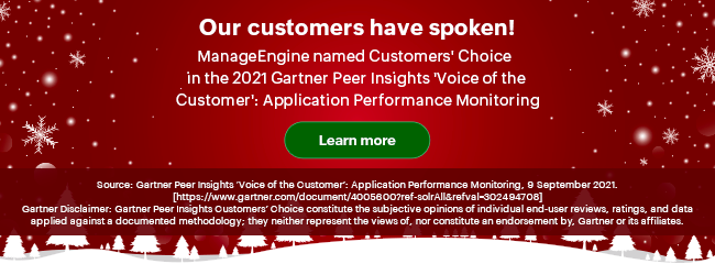 Gartner Peer Insights - Voice of the Customer - Application Performance Monitoring