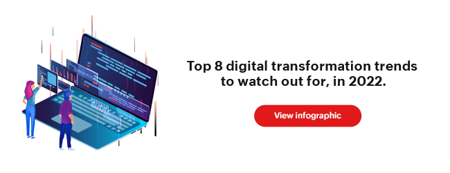 Infographic - Learn the top digital transformation trends that can help your business thrive in this age of ever-changing IT.