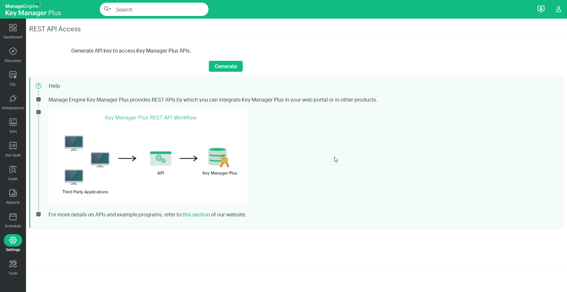 RESTful API Key Manager Plus