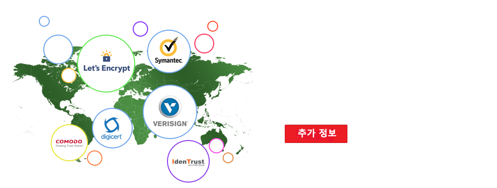 세계적으로 인정받은 CA의 SSL 인증서에 대한 중앙 집중식 검색 및 관리