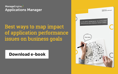 E-book : Best ways to map business impact of application performance issues on business goals