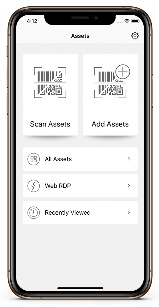 App Móvil AssetExplorer para iOS de ManageEngine