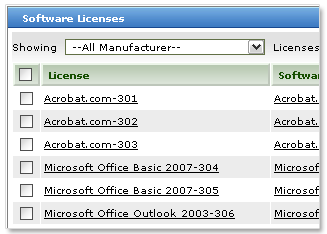Cumplimiento de licencias de software - AssetExplorer de ManageEngine