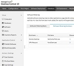 Dashboard ManageEngine Endpoint Central medicion de software