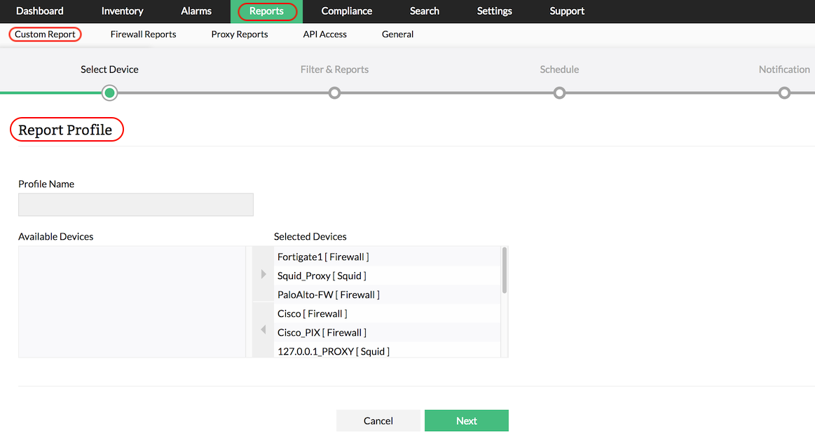 Informes personalizados sobre firewall y servidores proxy | Reportes de ...