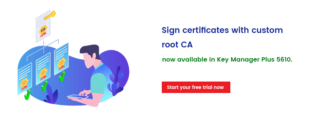 Sign certificates with custom root CA