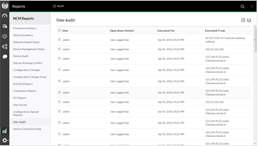 User Activity Tracking