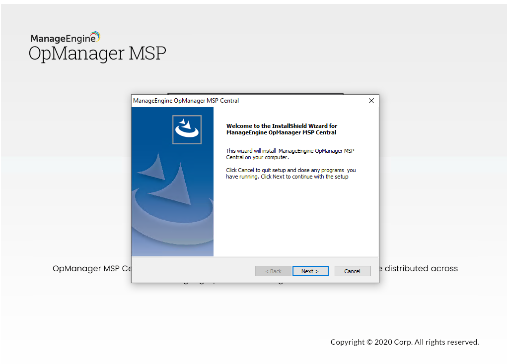 Guía de instalación ManageEngine OpManager MSP - 1