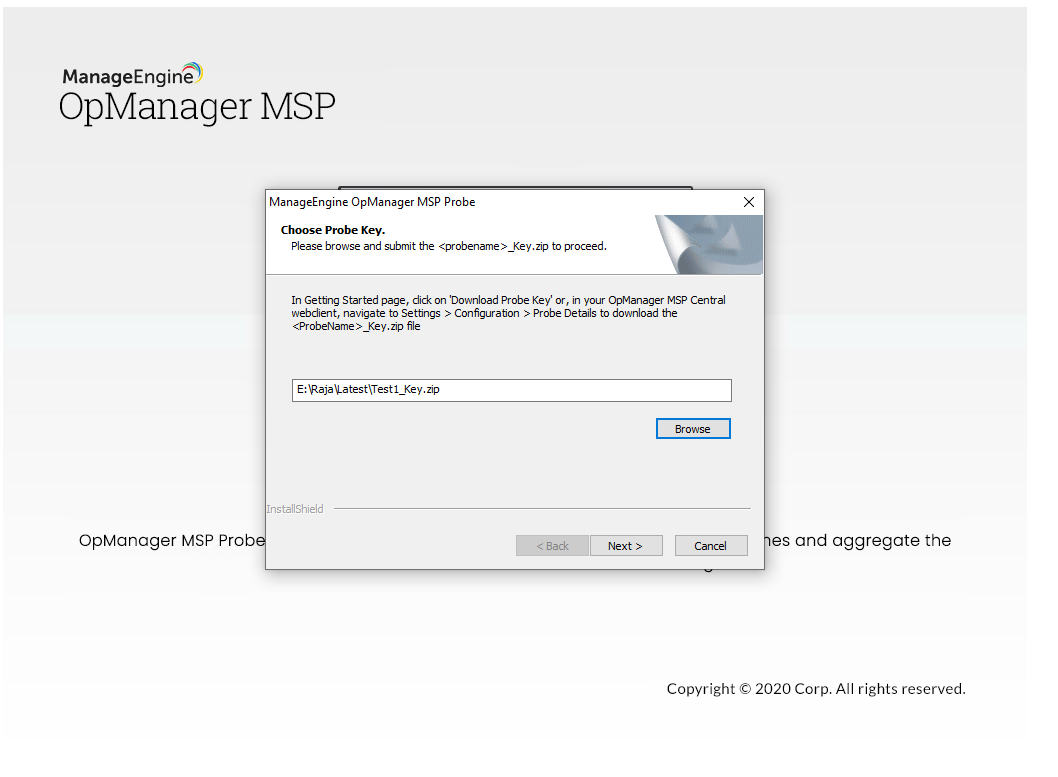 Guía de instalación ManageEngine OpManager MSP - 14-2