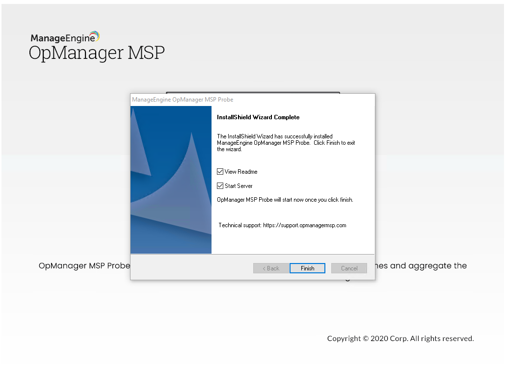 Guía de instalación ManageEngine OpManager MSP - 14-5
