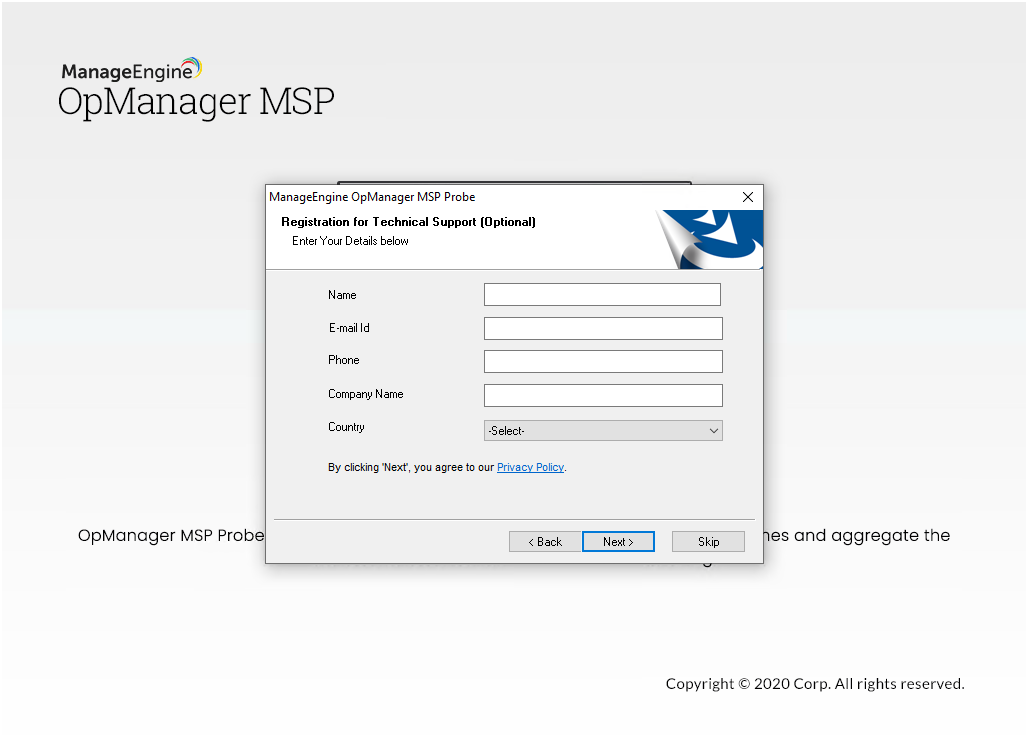 Guía de instalación ManageEngine OpManager MSP - 14