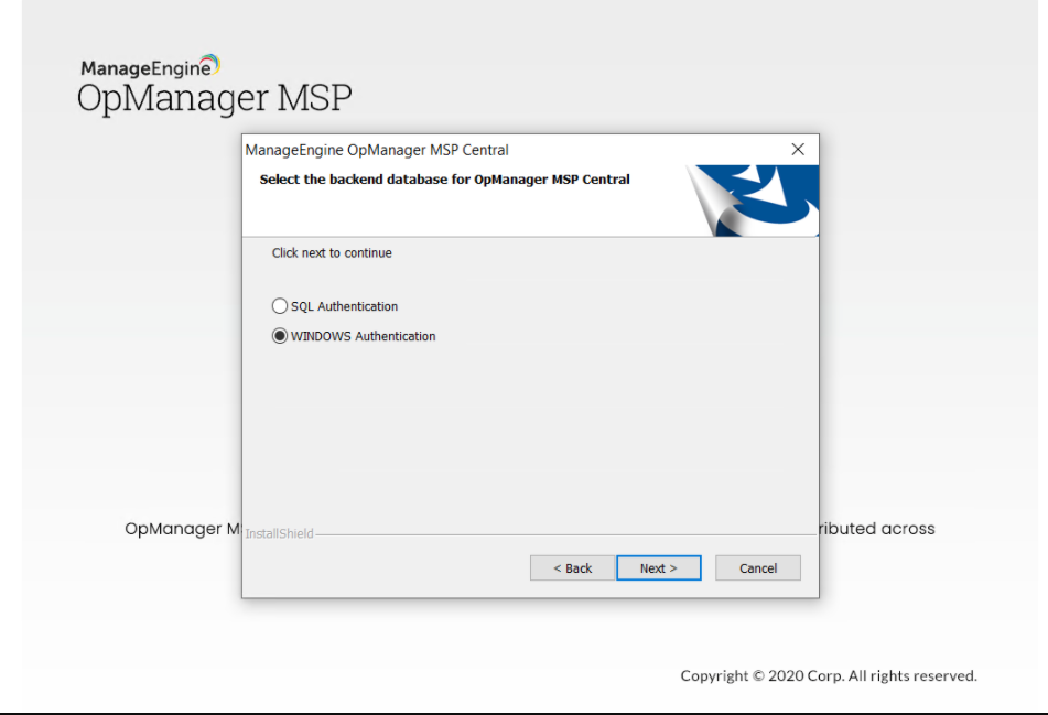 Guía de instalación ManageEngine OpManager MSP - 43