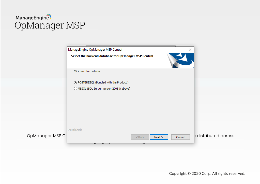 Guía de instalación ManageEngine OpManager MSP - 7