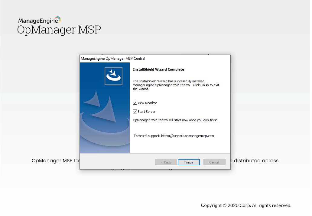 Guía de instalación ManageEngine OpManager MSP - 9