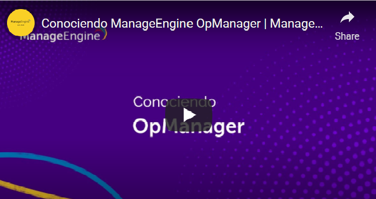 Miniatura video conociendo ManageEngine OpManager software de monitoreo de red